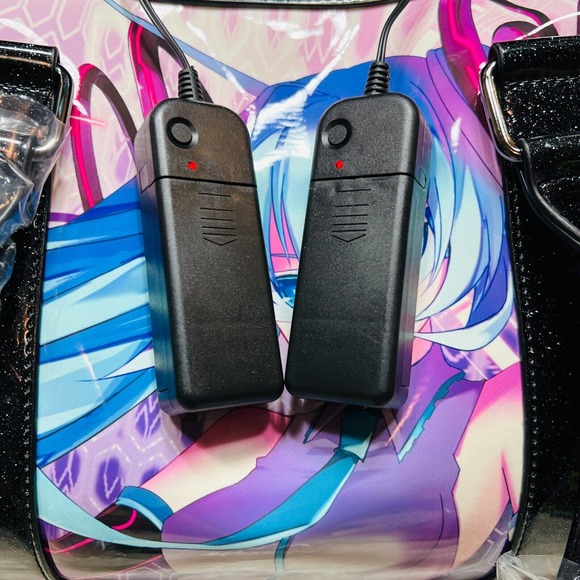 Dolls Kill X Hatsune Miku Duffle Bag Weekender Light up Bag - Picture 5 of 7